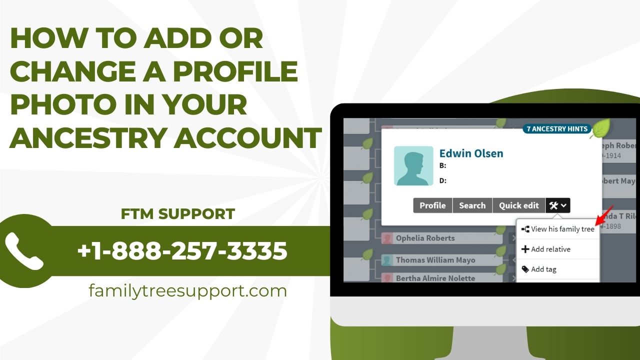 How To Add Or Change A Profile Photo In Your Ancestry Account